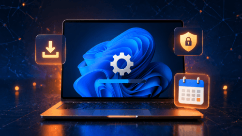 تحديث ويندوز 11 - صورة توضيحية لعملية التحديث والأمان