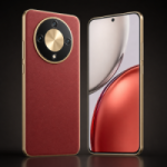 هاتف Honor X9d 5G بعد الاستخدام الفعلي – تصميم متين بظهر من الجلد الصناعي، كاميرا خلفية 108 ميجابكسل، بطارية ضخمة 8300 مللي أمبير على خلفية داكنة تعبر عن المتانة والتحمل